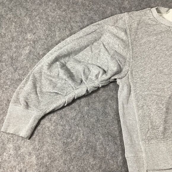 7 For All Mankind Tucked Sleeve Women’s Crewneck Pullover Large Relaxed Boho - Picture 6 of 16